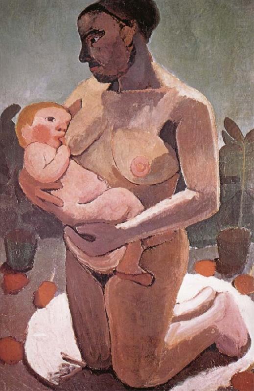 Paula Modersohn-Becker Mother knelt and son china oil painting image